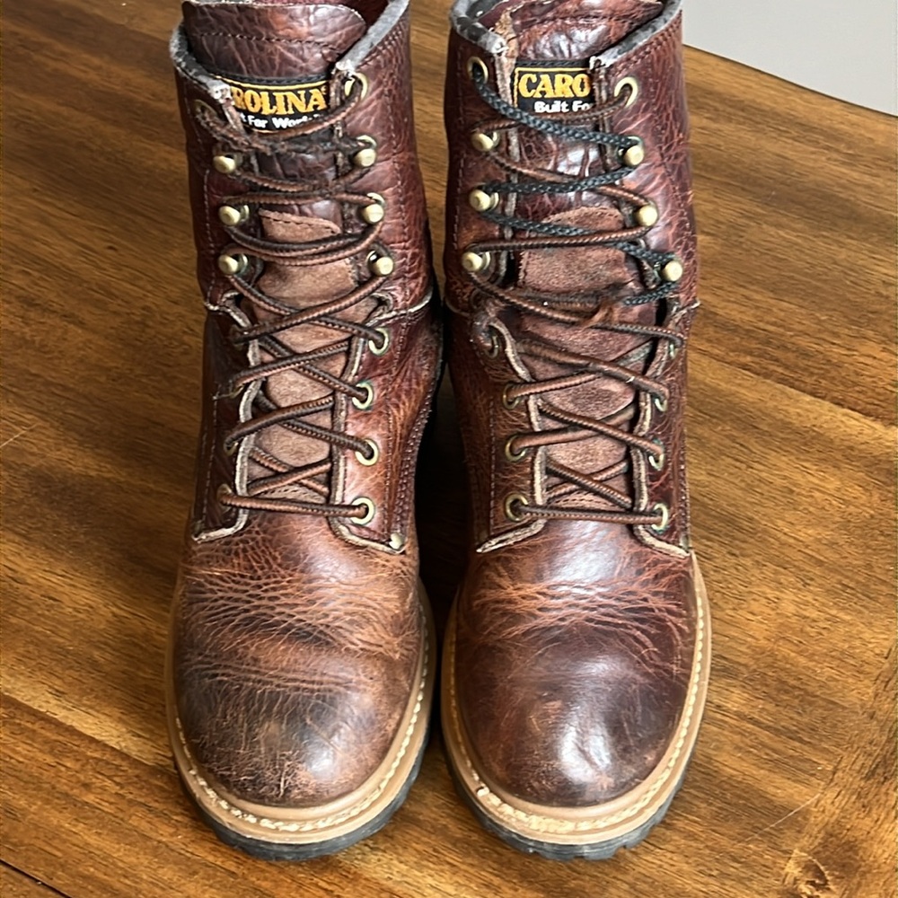 Carolina Women's Brown Lace Up Boots - Picture 9 of 16